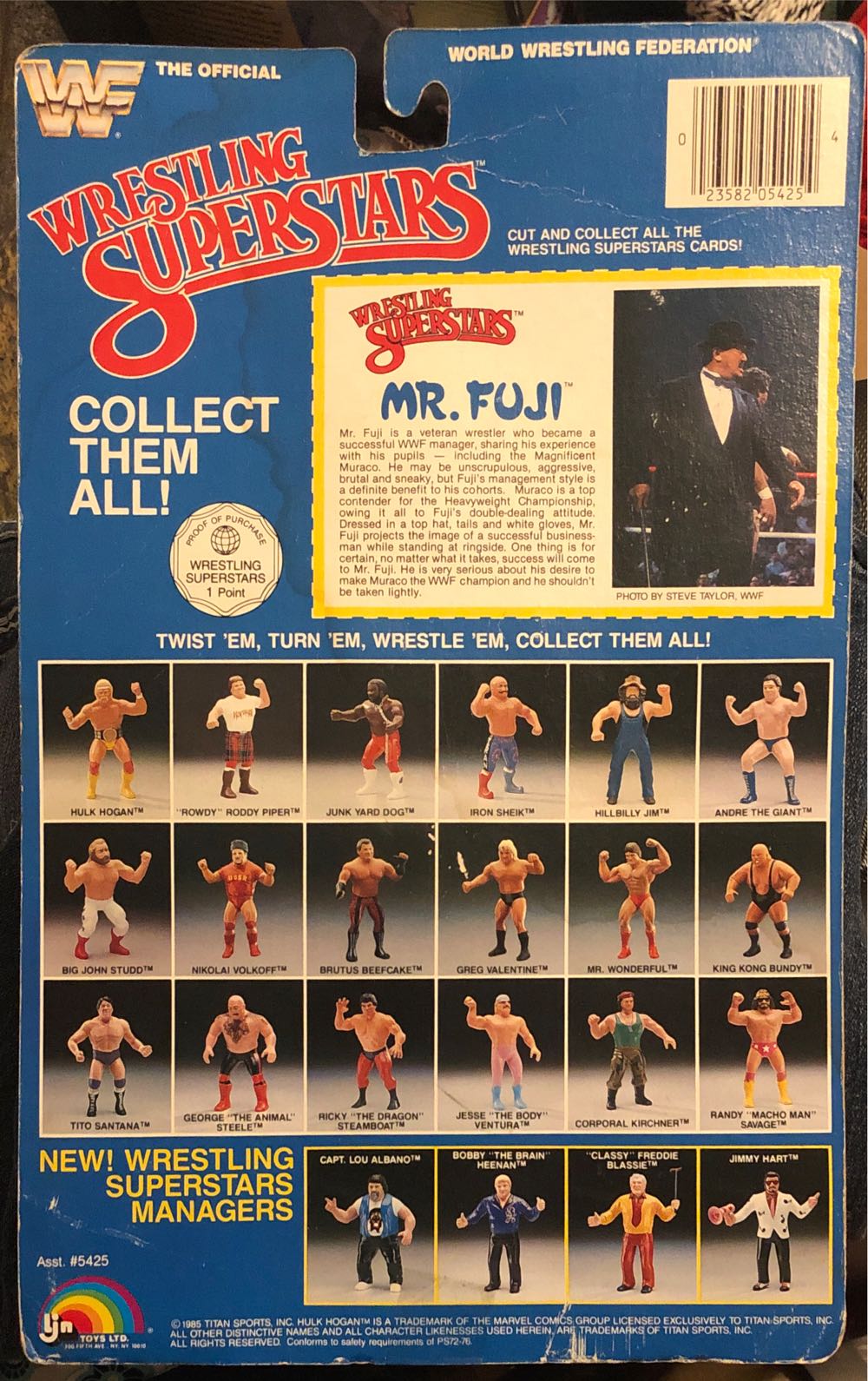 WWF LJN Mr. Fuji - Ljn (WWF LJN Wrestling Superstars Series 4) action figure collectible [Barcode 023582054254] - Main Image 2