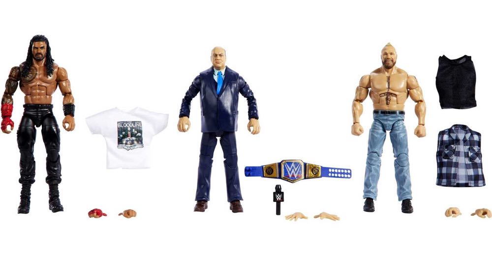 Roman Reigns Paul Heyman Brock Lesnar - WWE Mattel (Elite Series) action figure collectible [Barcode 194735124374] - Main Image 3