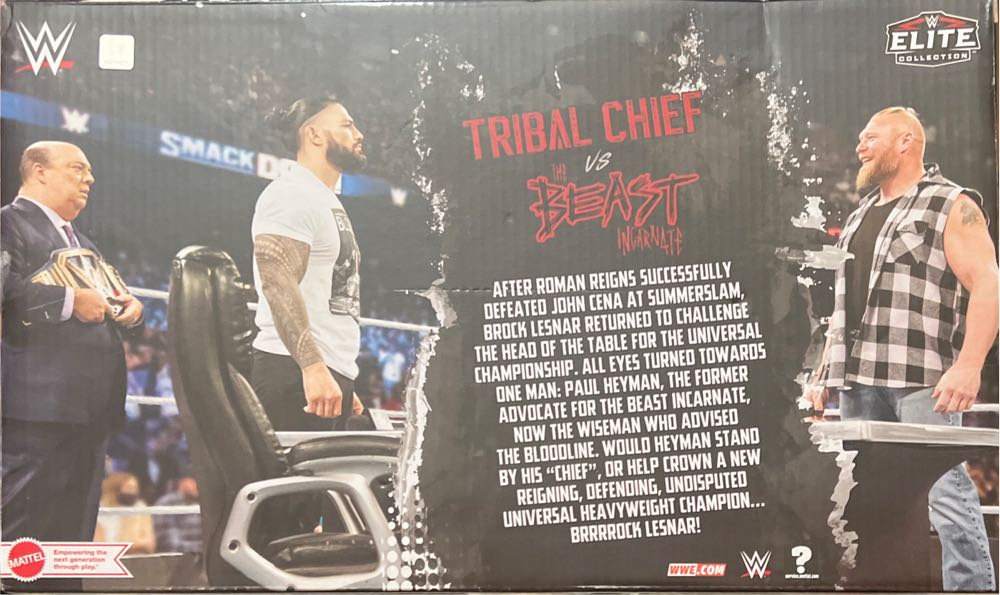 Roman Reigns Paul Heyman Brock Lesnar - WWE Mattel (Elite Series) action figure collectible [Barcode 194735124374] - Main Image 4