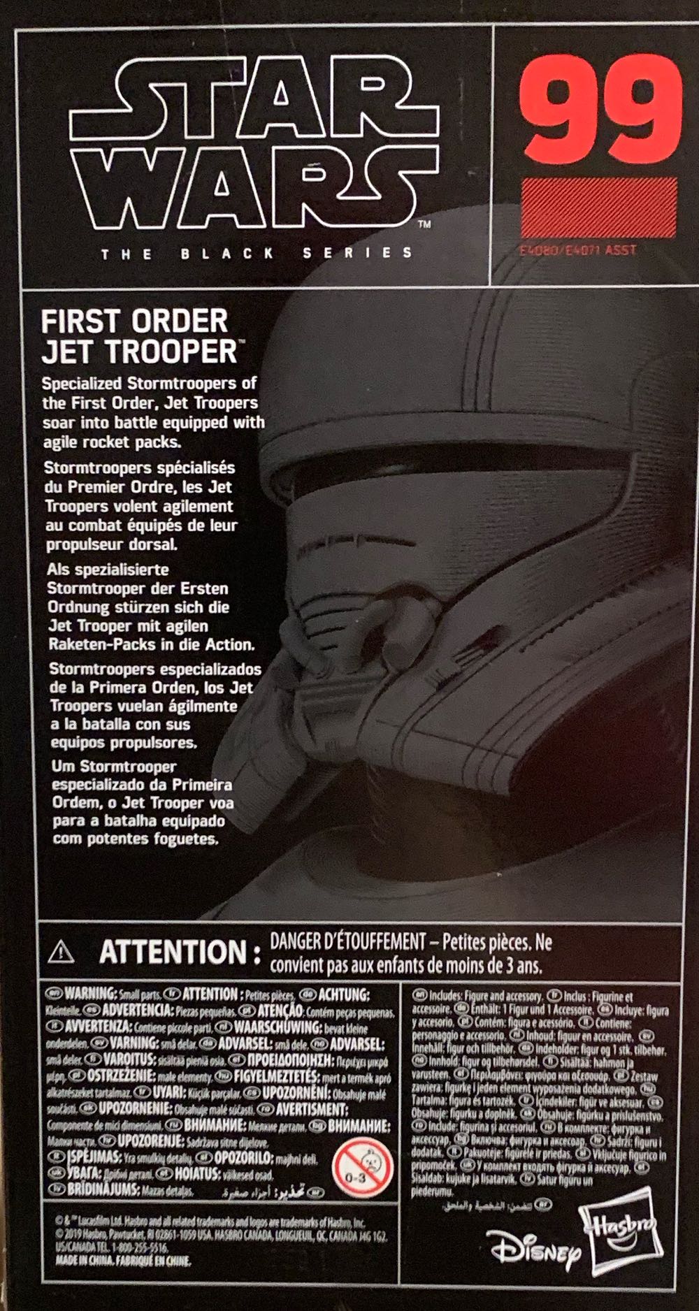 First Order Jet Trooper #99 - Hasbro (Star Wars: The Black Series (6”)) action figure collectible [Barcode 630509876532] - Main Image 2