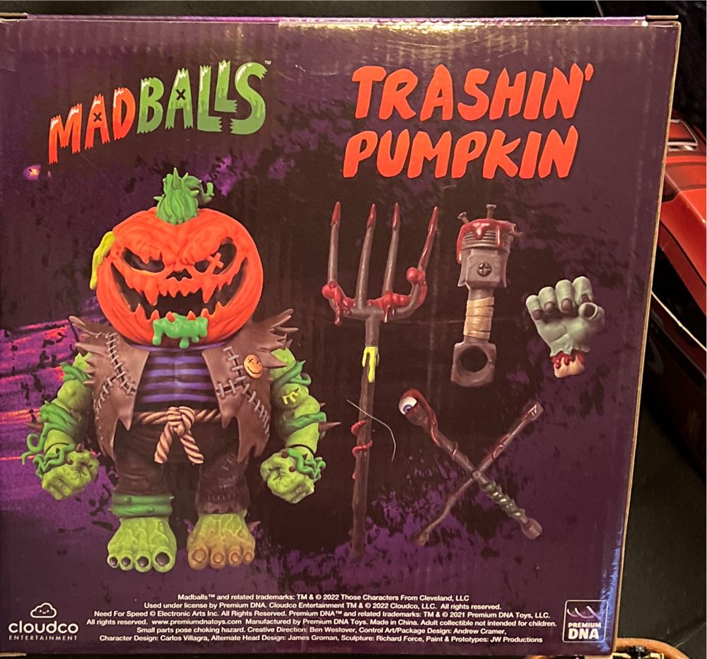 Trashin’ Pumpkin - Premium DNA (Madballs) action figure collectible [Barcode 655466228279] - Main Image 3