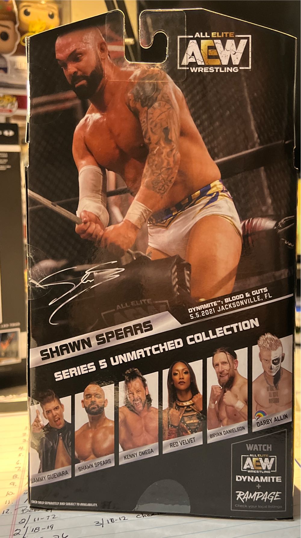 Shawn Spears - Jazwares AEW (AEW) action figure collectible - Main Image 2