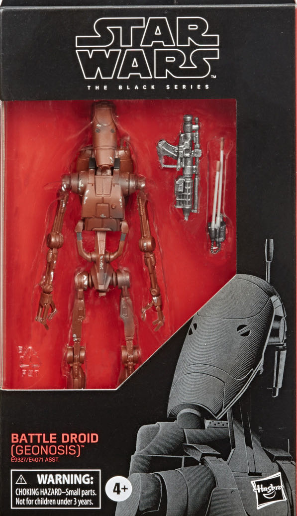 Red Box # 108 Battle Droid (Geonosis) - Disney / Hasbro (Star Wars: The Black Series) action figure collectible [Barcode 630509954018] - Main Image 1