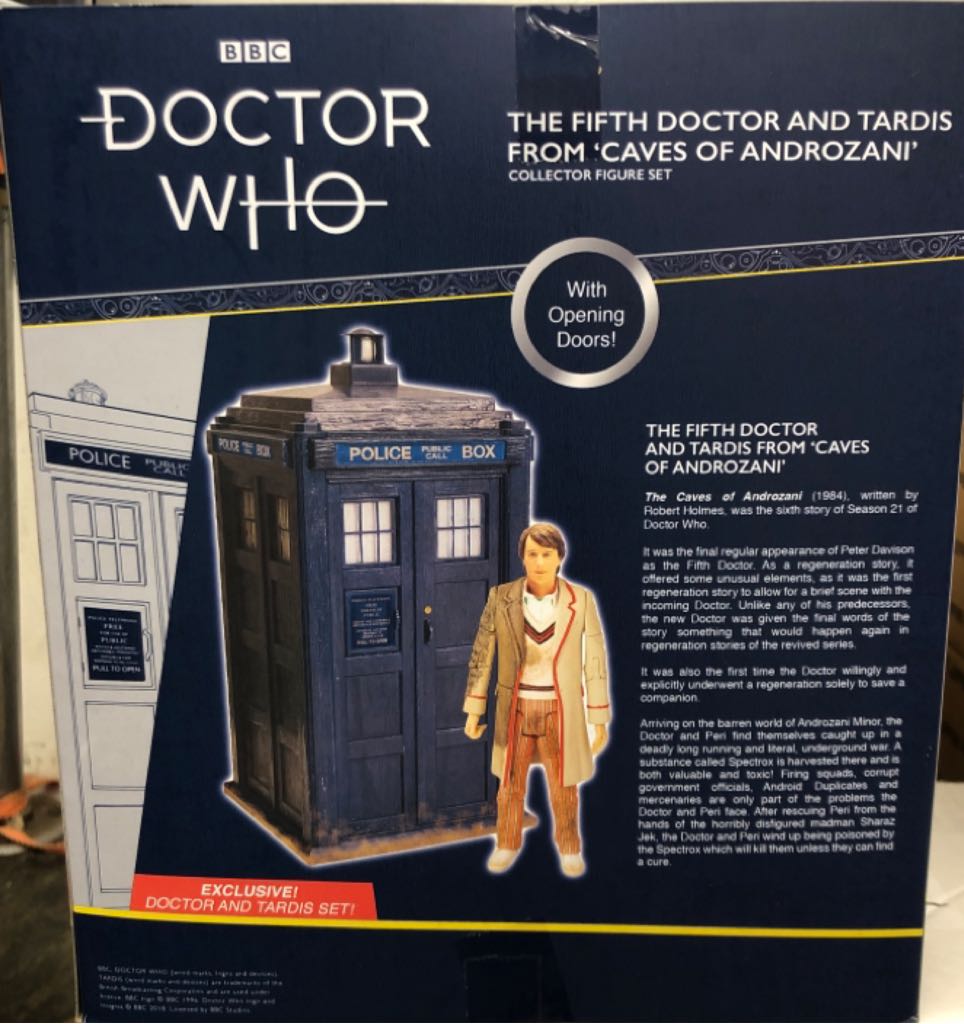 Doctor Who 5th Doctor And Tardis From Caves Of Androzani - Character Options action figure collectible [Barcode 5029736070403] - Main Image 2