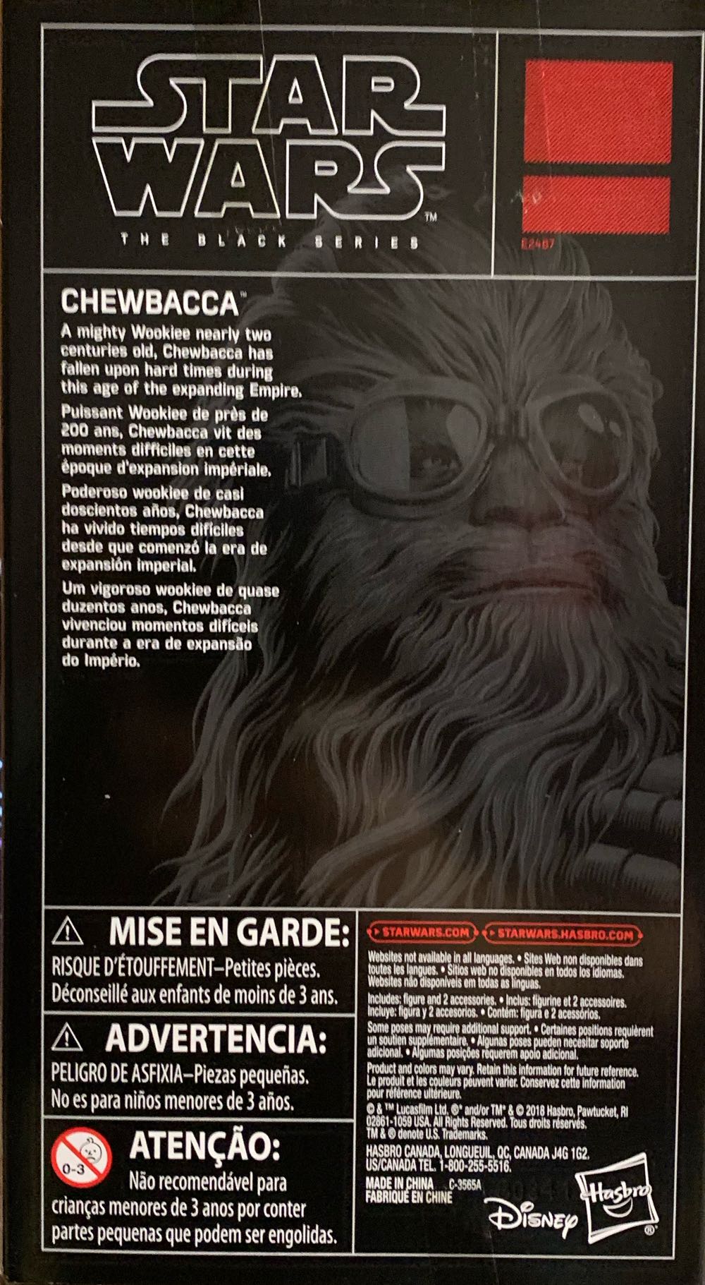 Red - Chewbacca - Disney / Hasbro (Star Wars: The Black Series) action figure collectible [Barcode 630509678198] - Main Image 2