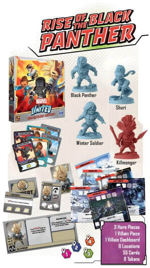 CMON Marvel United  Rise of the Black Panther - Spin Master Games (Marvel United) action figure collectible [Barcode 889696011732] - Main Image 4