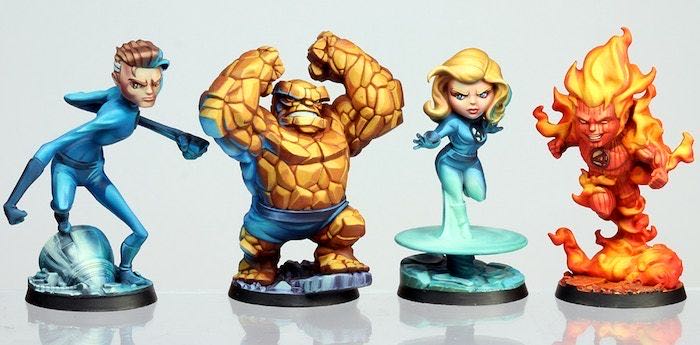 CMON Marvel United Fantastic Four - Spin Master Games (Marvel United) action figure collectible [Barcode 889696005427] - Main Image 3