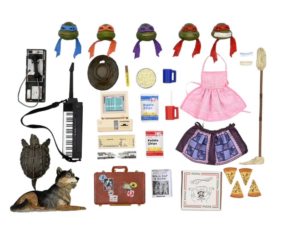 Teenage Mutant Ninja Turtles 2: Secret of the Ooze Accessory Set - NECA, Inc. (Teenage Mutant Ninja Turtles II: The Secret of the Ooze) action figure collectible [Barcode 634482542415] - Main Image 2