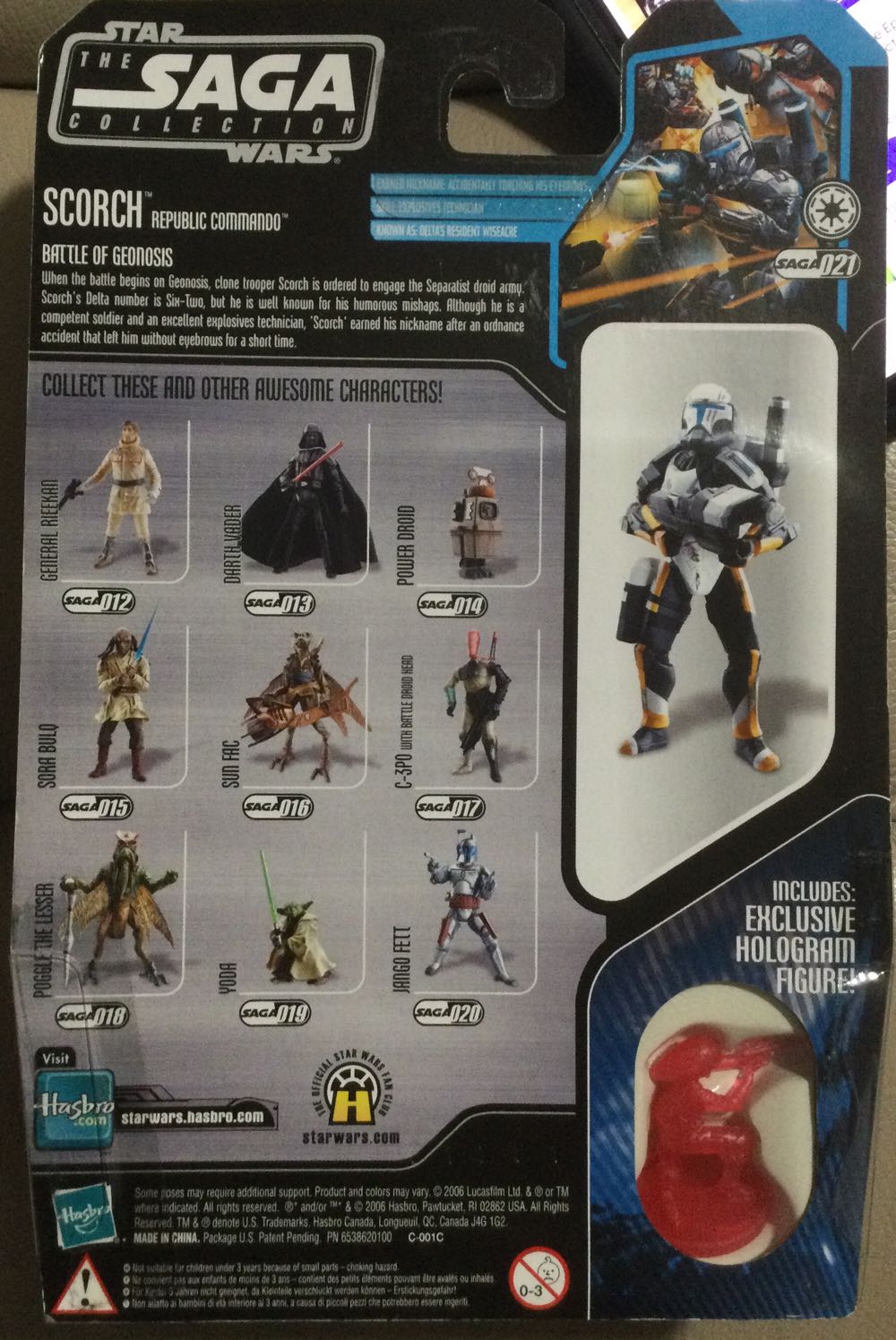 Scorch Republic Commando - Hasbro (Star Wars - The Saga Collection) action figure collectible - Main Image 2