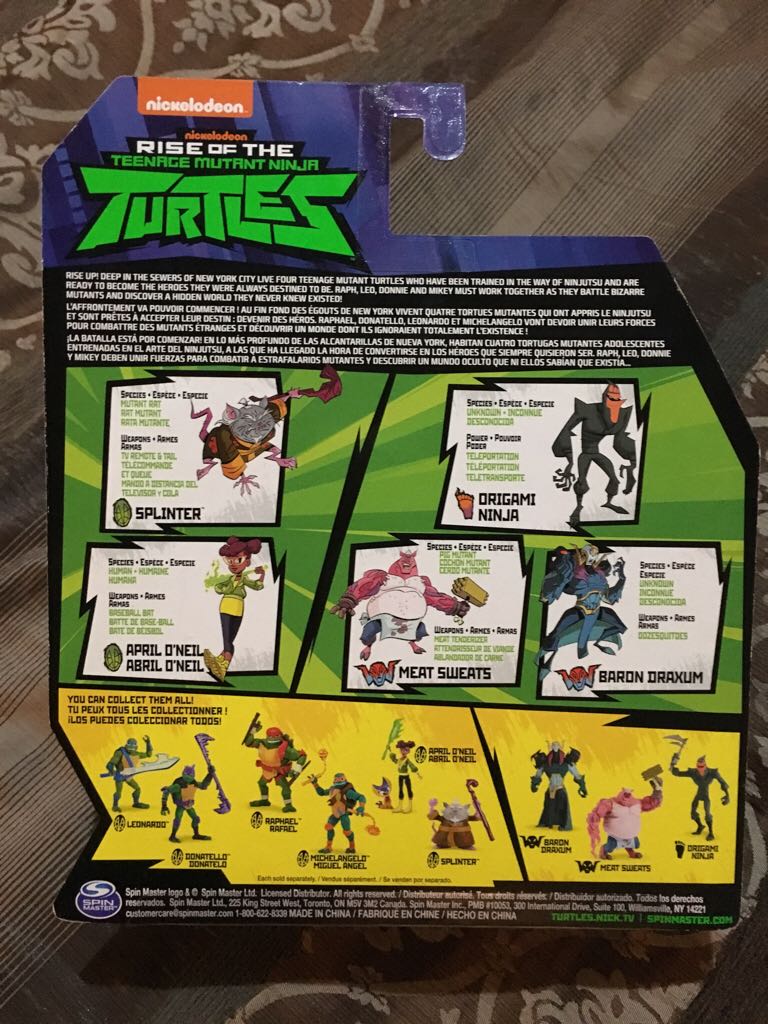 Splinter - Playmates Toys (Rise of the Teenage Mutant Ninja Turtles) action figure collectible [Barcode 778988186152] - Main Image 2