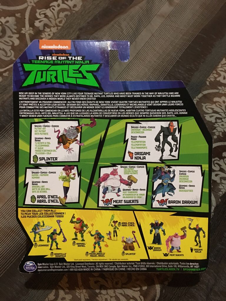 Baron Draxum - Playmates Toys (Rise of the Teenage Mutant Ninja Turtles) action figure collectible [Barcode 778988186190] - Main Image 2