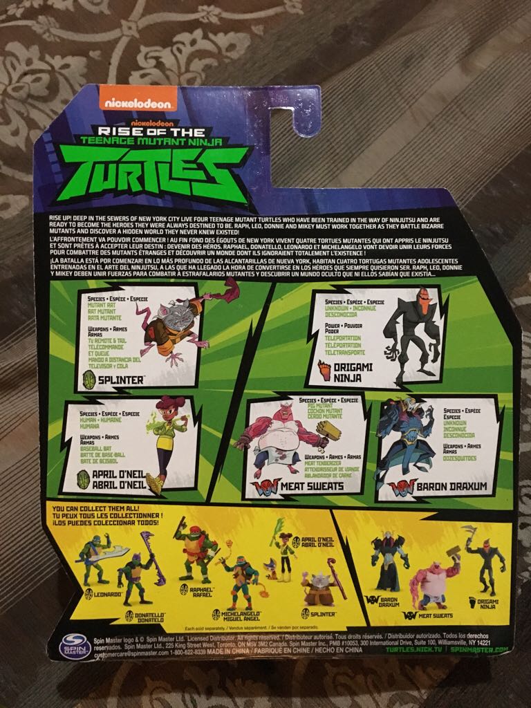 Meat Sweats - Playmates Toys (Rise of the Teenage Mutant Ninja Turtles) action figure collectible [Barcode 778988186183] - Main Image 2