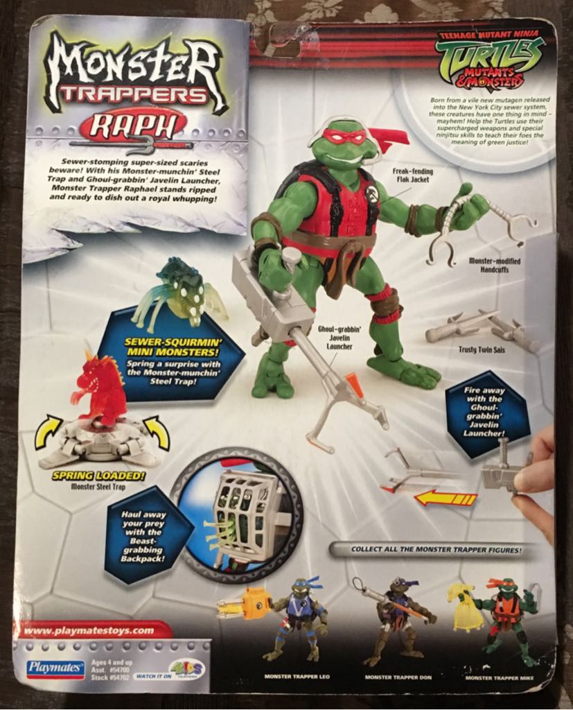 Monster Trapper Raph - Playmates Toys (Tmnt Mutants & Monsters) action figure collectible [Barcode 043377547020] - Main Image 2