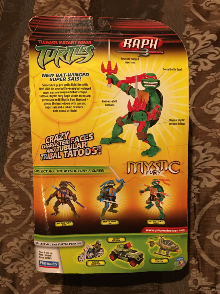Mystic Raph - Playmates Toys (Tmnt Mystic Fury) action figure collectible [Barcode 043377538035] - Main Image 2