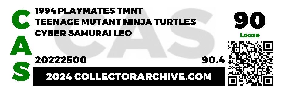 Cyber Samurai: Leo “The Futuristic Foot Fighter!” - Playmates Toys (TMNT Cyber Samurai) action figure collectible [Barcode 043377030010] - Main Image 3