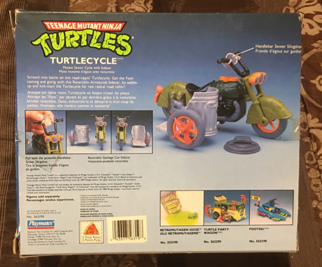 Turtlecycle - Playmates Toys (Teenage Mutant Ninja Turtles) action figure collectible [Barcode 043377563198] - Main Image 2