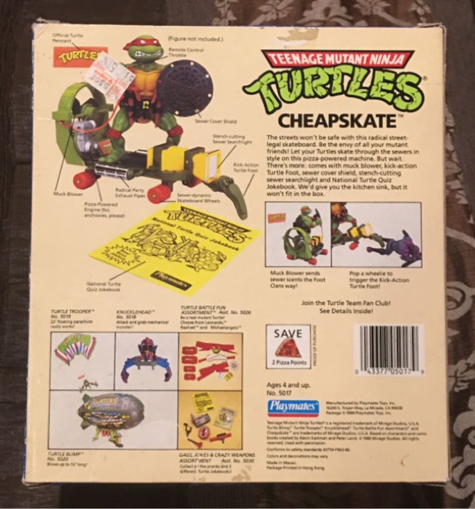 Cheapskate - Playmates Toys (Teenage Mutant Ninja Turtles) action figure collectible [Barcode 043377050179] - Main Image 2