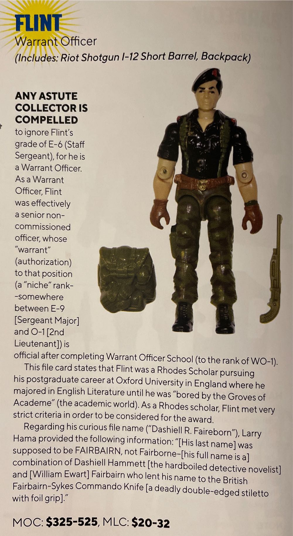 Flint - Hasbro (G.I. Joe) action figure collectible [Barcode 038976064368] - Main Image 4