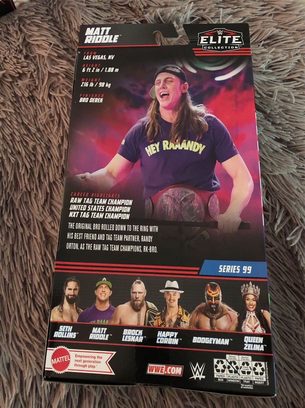 WWE Elite Matt Riddle - Mattel Wwe (Wwe Elite) action figure collectible [Barcode 194735105427] - Main Image 2