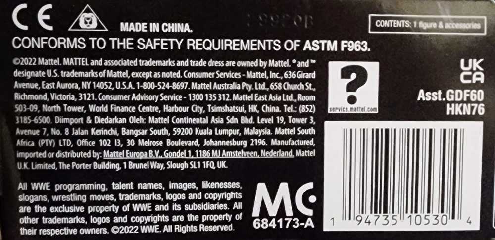 Happy Corbin - Mattel (WWE Elite Collection) action figure collectible [Barcode 194735105304] - Main Image 4