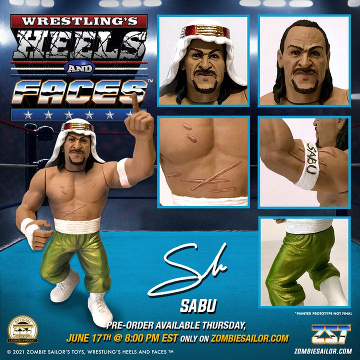 Sabu - Heels And Faces - Zombie Sailor’s Toys (Heels And Faces Series 1) action figure collectible - Main Image 2