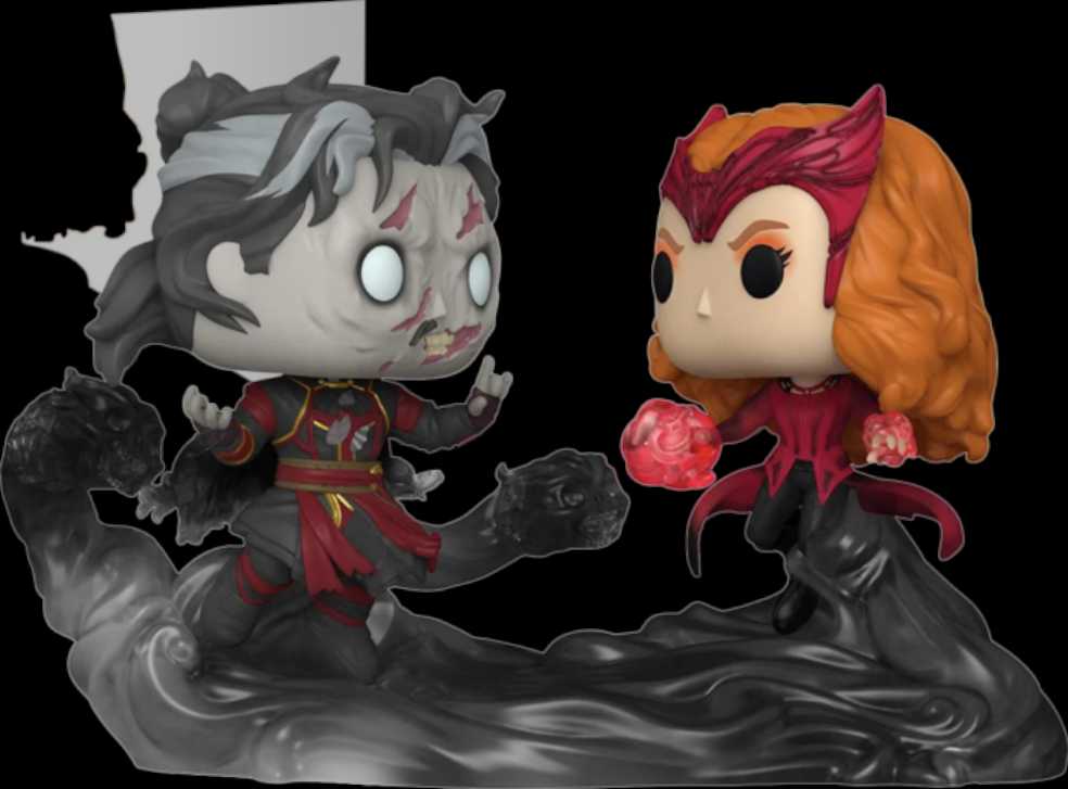 Marvel: Funko Pop! Doctor Strange In The Multiverse Of Madness - Scarlet Witch Vs Doctor Strange #1027 - Funko Pop! Movies (Doctor Strange In The Multiverse Of Madness) action figure collectible [Barcode 889698609159] - Main Image 3