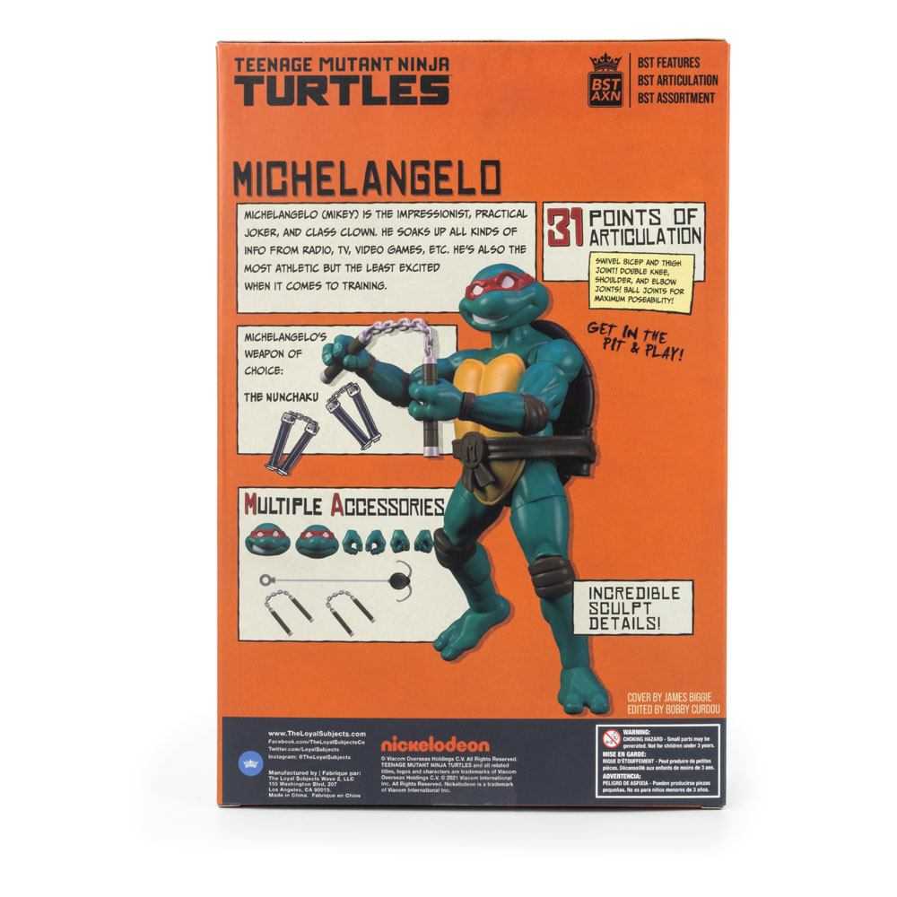 Michaelangelo: IDW TMNT Best Of Series Comic Book & Figure - BST AXN / The Loyal Subjects (The Loyal Subjects: BST AXN (TMNT)) action figure collectible [Barcode 850018355827] - Main Image 2