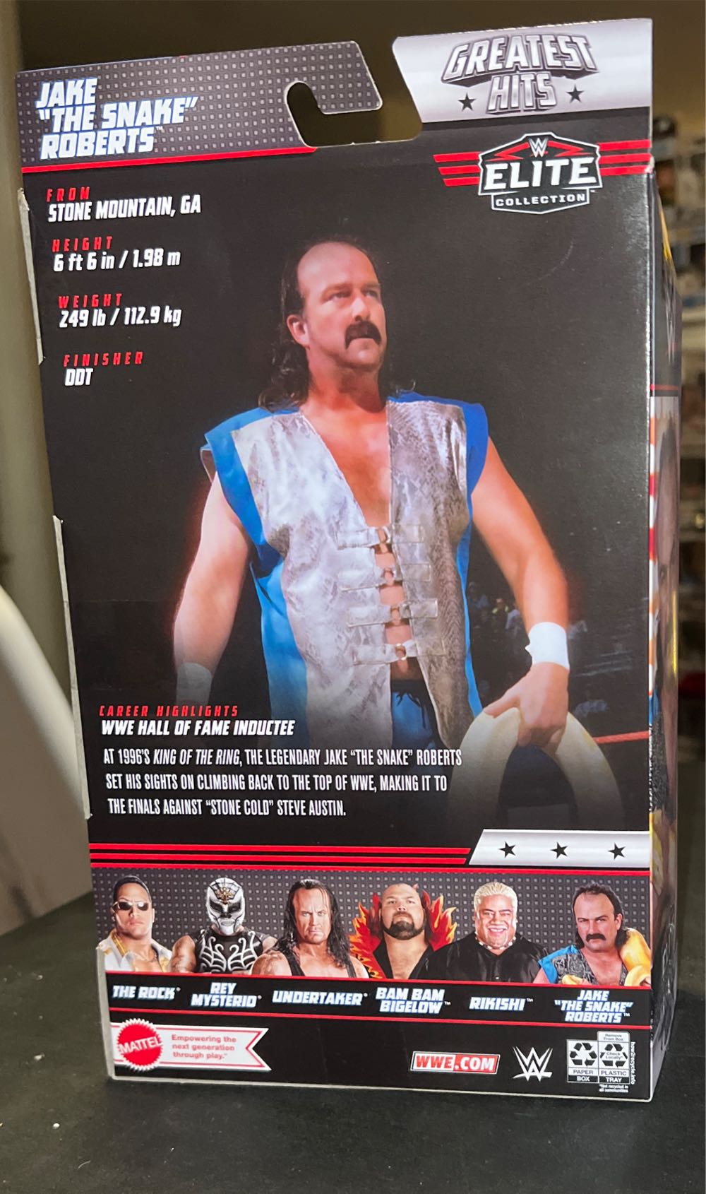 Jake Roberts - Mattel Wwe (WWE) action figure collectible [Barcode 194735137435] - Main Image 2