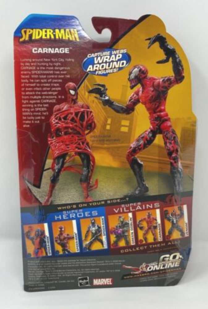 Toybiz Spider-man Classics  Carnage With Capture Webs - Hasbro action figure collectible [Barcode 653569479222] - Main Image 2