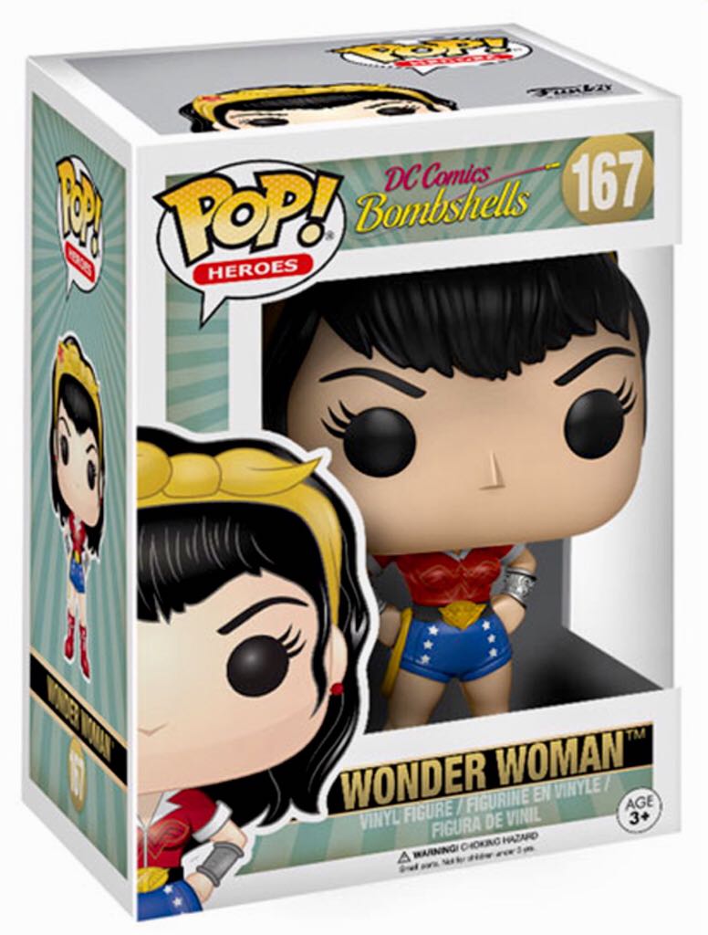 Wonder Woman, Bombshell - Pop! Vinyl Figure #167 - Funko (Wonder Woman) action figure collectible - Main Image 2