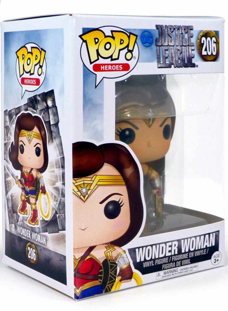 Wonder Woman (Justice League) Pop! Vinyl Figure #206 - Funko (Wonder Woman) action figure collectible - Main Image 2
