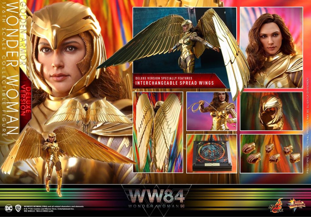 Wonder Woman (MMS578 - WW84 WW GA Deluxe) Golden Armor - Hot Toys (Wonder Woman) action figure collectible - Main Image 2