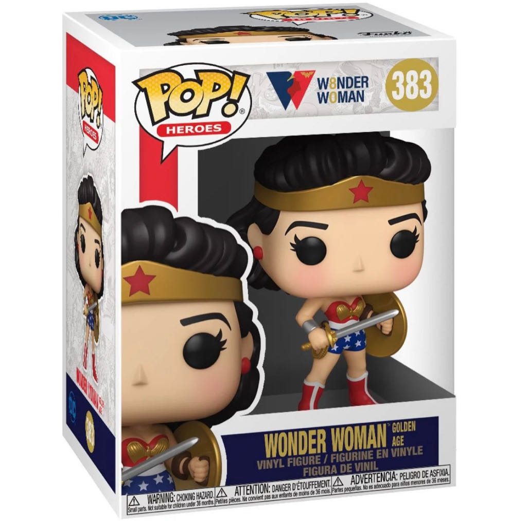 Wonder Woman (Golden Age) Pop! Vinyl Figure #383 - Funko (Wonder Woman) action figure collectible - Main Image 2