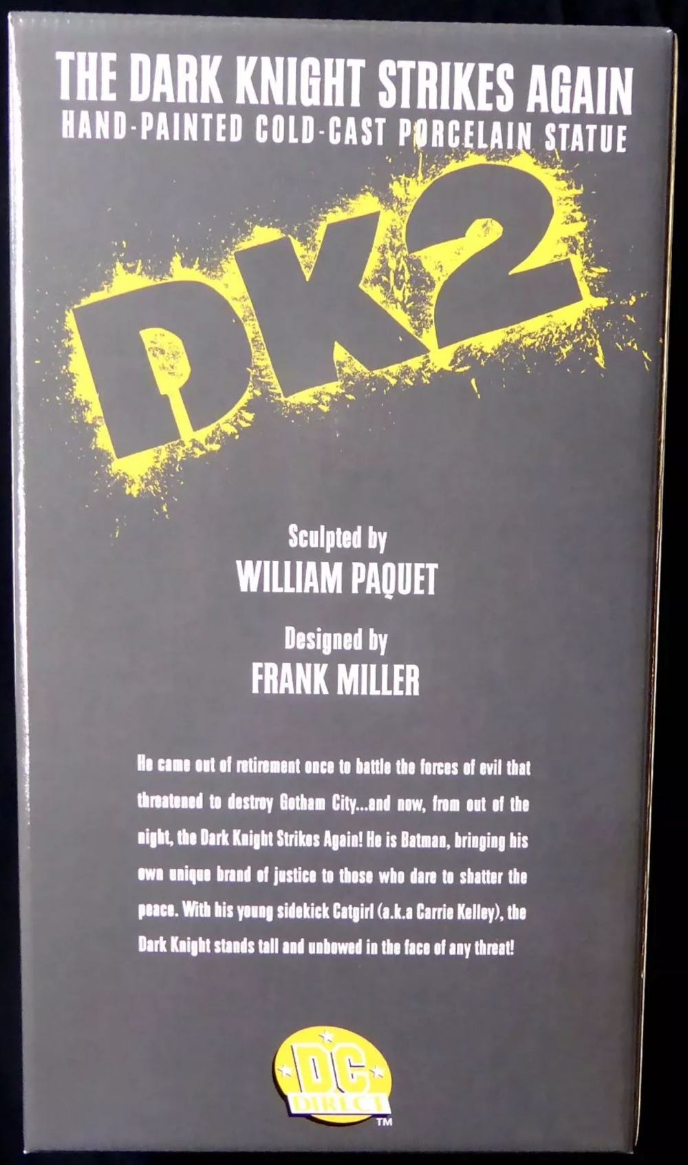 Batman The Dark Knight Strikes Again Hand-painted Cold-cast Porcelain Statue - DC Direct (Batman) action figure collectible [Barcode 761941230870] - Main Image 3