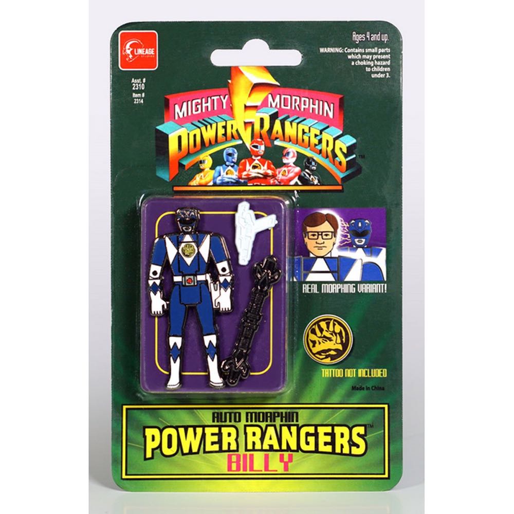 Hasbro Mighty Morphin Power... Blue Ranger Pin Acc New - Lineage - Hasbro (Pins) action figure collectible [Barcode 691037720940] - Main Image 1