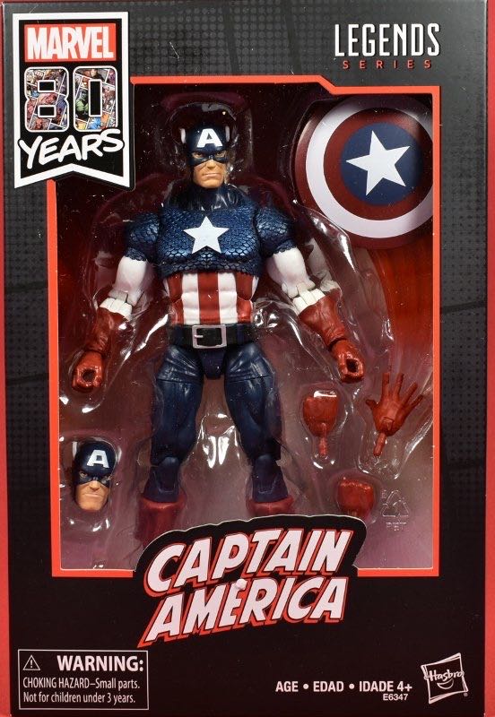 Captain America: Captain America (80th Anniversary) - Hasbro (Marvel Legends) action figure collectible - Main Image 4