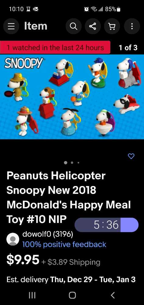 Snoopy Flying Ace  action figure collectible - Main Image 2