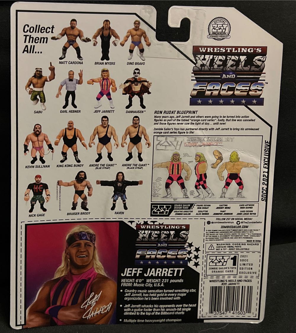 Jeff Jarrett - Zombie Sailor’s Toys (Heels and Faces) action figure collectible [Barcode 737547416031] - Main Image 2
