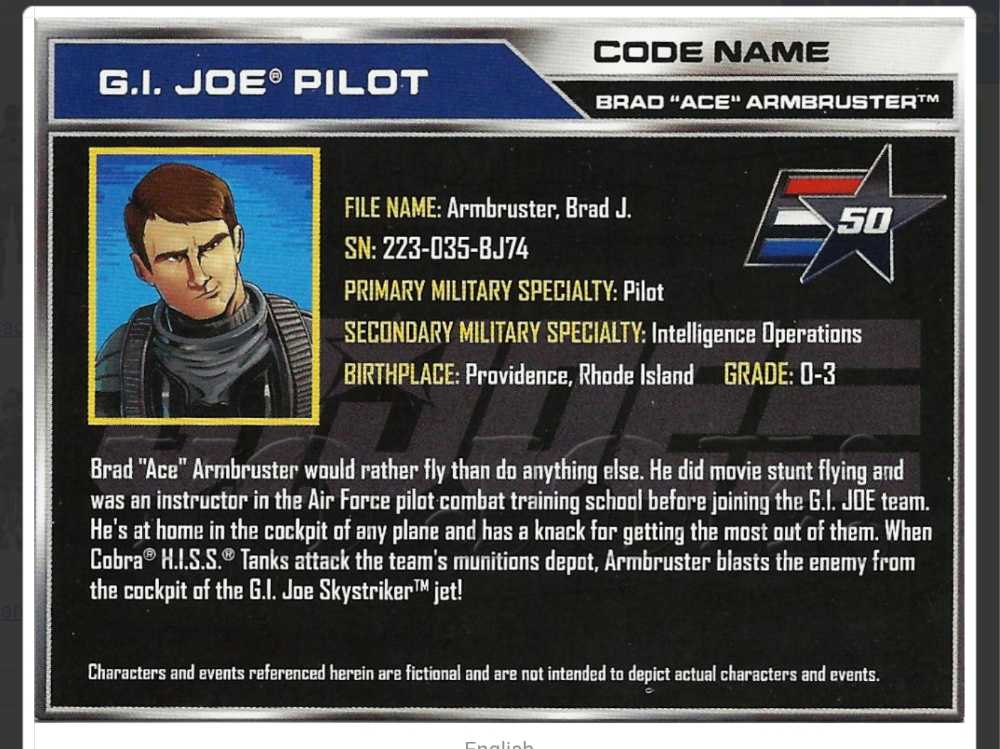 Ace - Hasbro - G.I. Joe (GI Joe 50th Anniversary) action figure collectible - Main Image 3