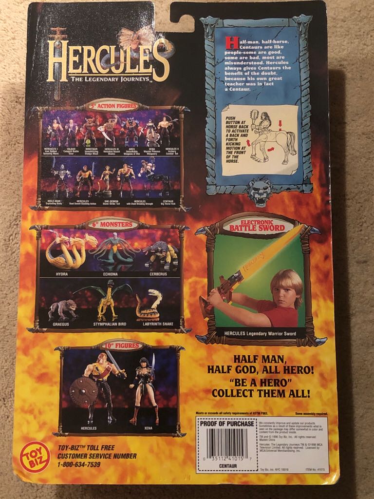 Centaur - Toybiz (Hercules The Legendary Journeys) action figure collectible [Barcode 035112410157] - Main Image 2
