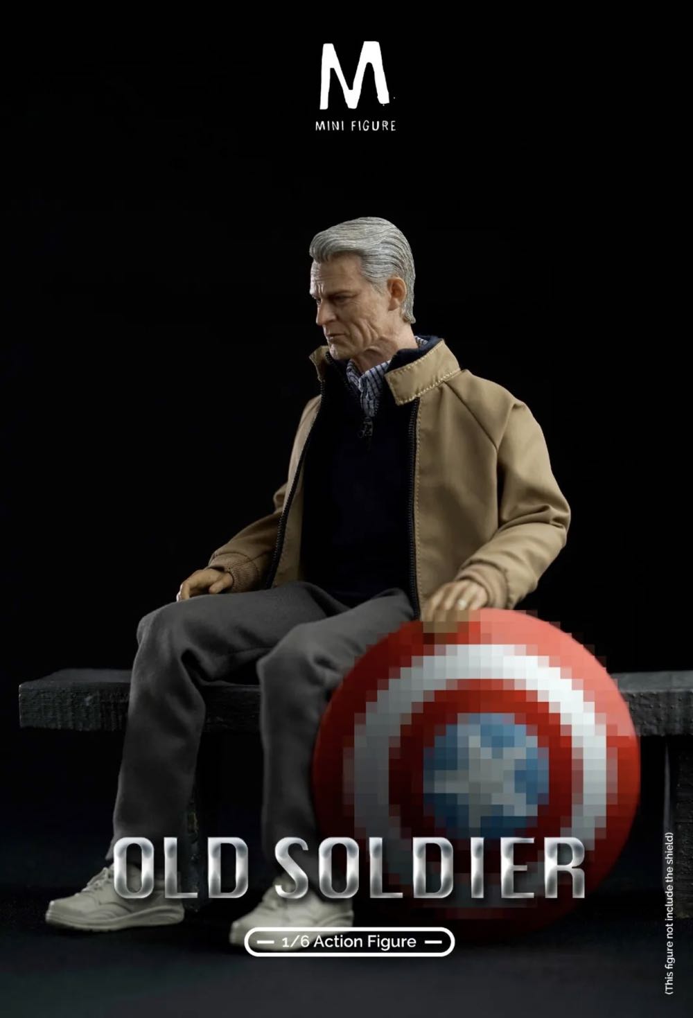 Old Soldier 1/6 Scale  (Oldman steve Rogers) - Mini Figure action figure collectible - Main Image 2