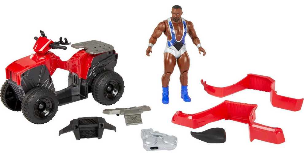 Mattel WWE Wrekkin Slam N Spin Atv Breakaway Car With Big E 6 Inch Figure   action figure collectible [Barcode 194735027361] - Main Image 2