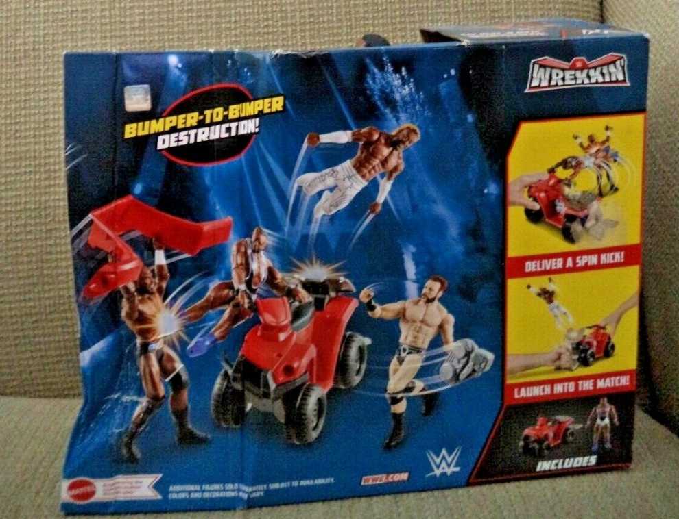 Mattel WWE Wrekkin Slam N Spin Atv Breakaway Car With Big E 6 Inch Figure   action figure collectible [Barcode 194735027361] - Main Image 4