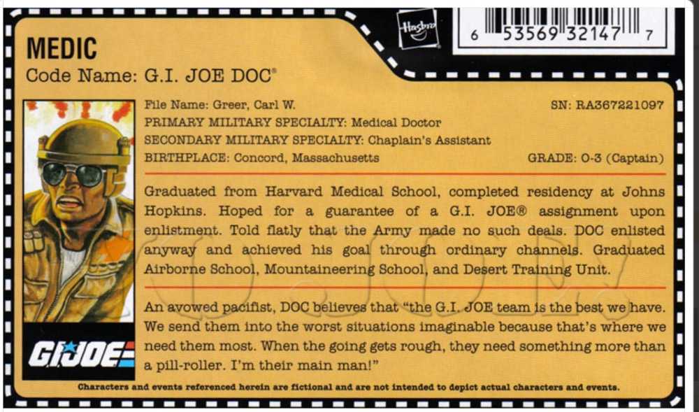 Doc - Hasbro - G.I. Joe (GI Joe 25th Anniversary) action figure collectible - Main Image 3