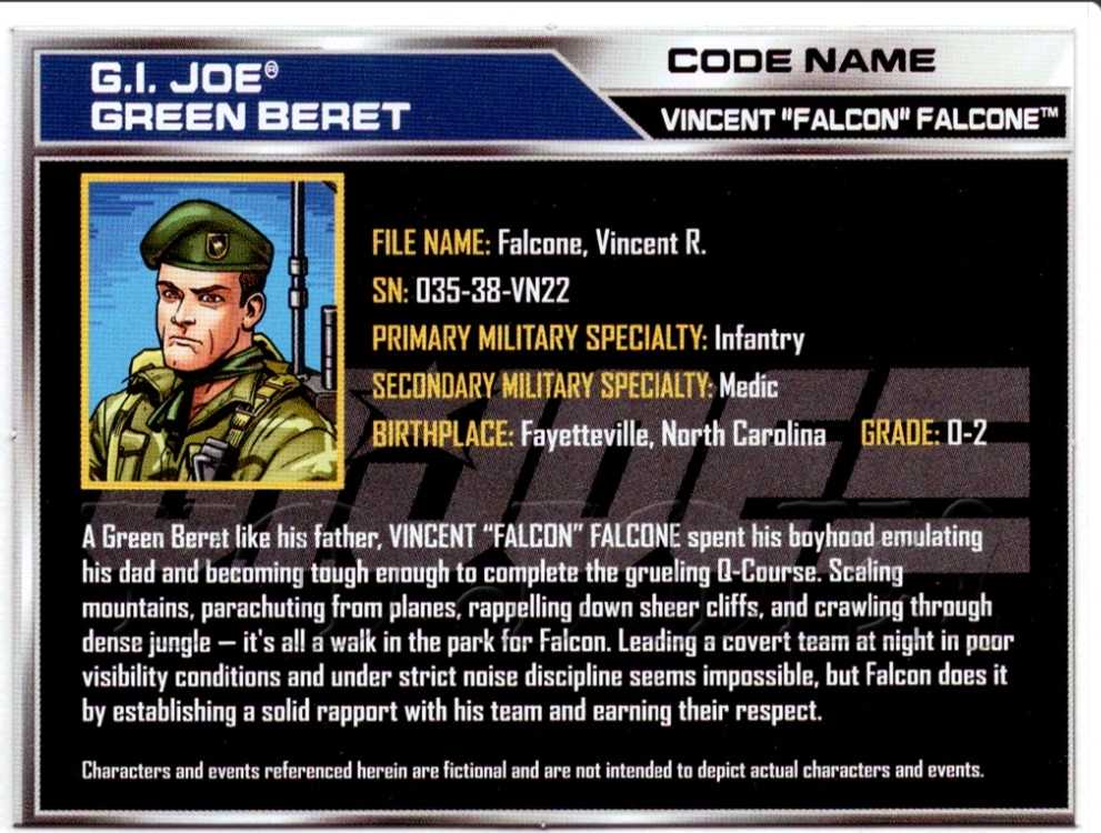 Lt. Falcon - Hasbro - G.I. Joe (GI Joe 50th Anniversary) action figure collectible - Main Image 4