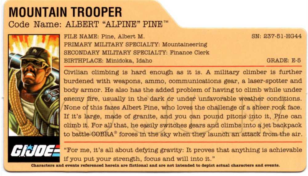 Alpine - Hasbro - G.I. Joe (GI Joe 25th Anniversary) action figure collectible - Main Image 3