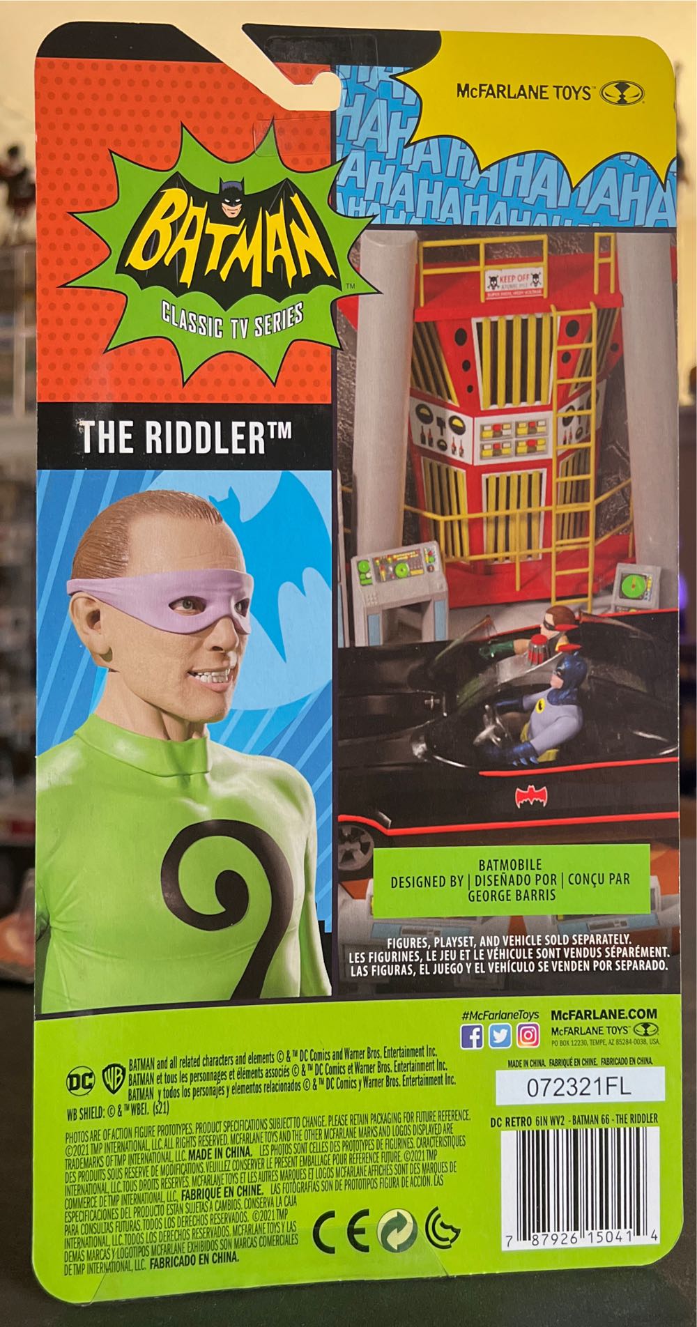 The Riddler (masked) - McFarlane Toys / DC Multiverse (DC) action figure collectible - Main Image 2