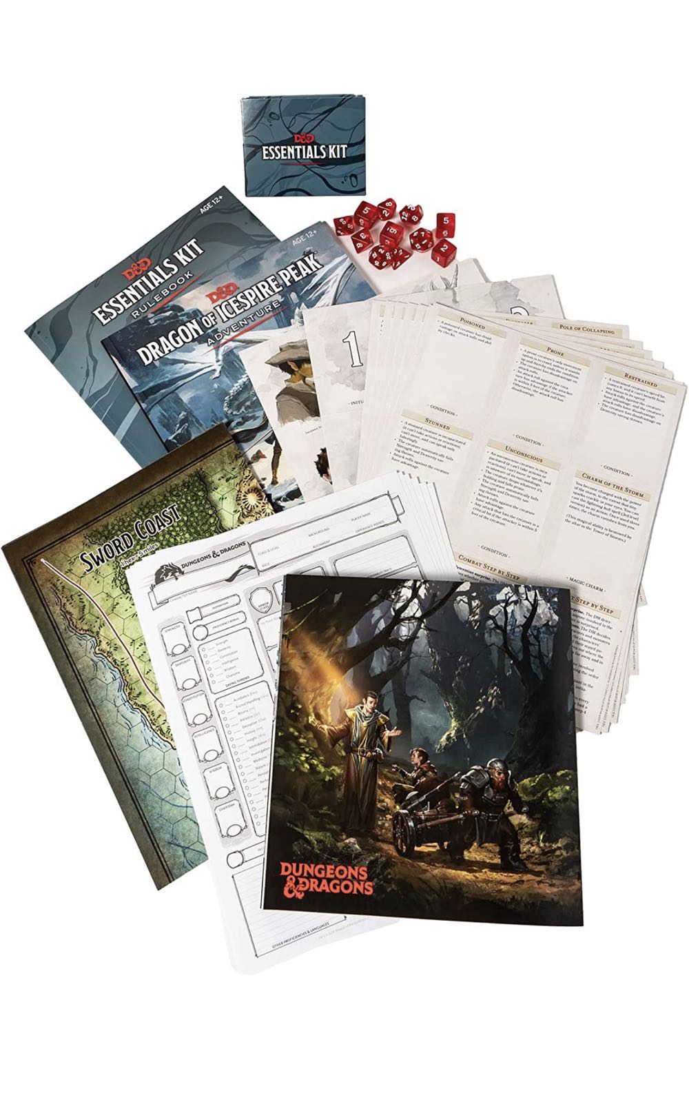 D&d Essentials Kit Dungeons & Dragons Intro Adventure Set - Wizards Of The Coast (Dungeons & Dragons) action figure collectible [Barcode 9780786966837] - Main Image 2