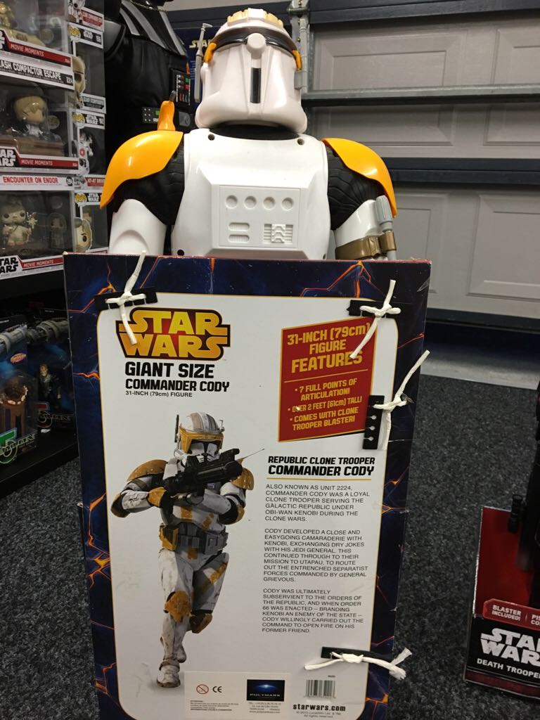 Star Wars Giant Size Commander Cody  action figure collectible [Barcode 045672652218] - Main Image 2