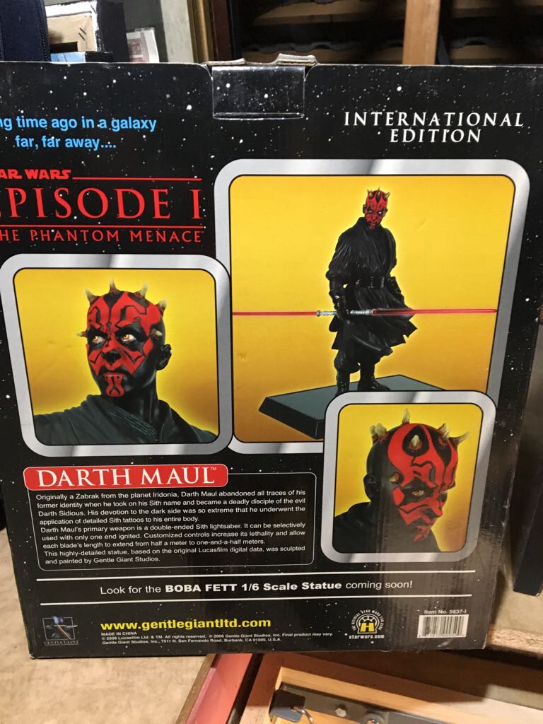 Star Wars Darth Maul Statue International Edition - Gentle Giant LTD action figure collectible [Barcode 871810000500] - Main Image 2